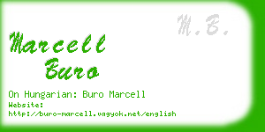 marcell buro business card